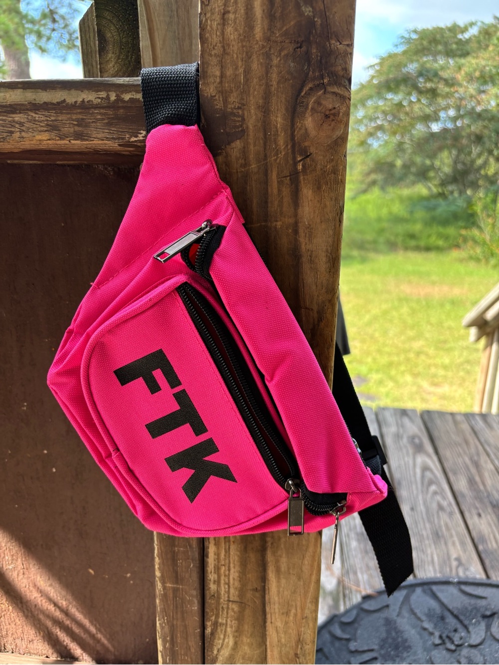 Pink Crossbody Waist Bag